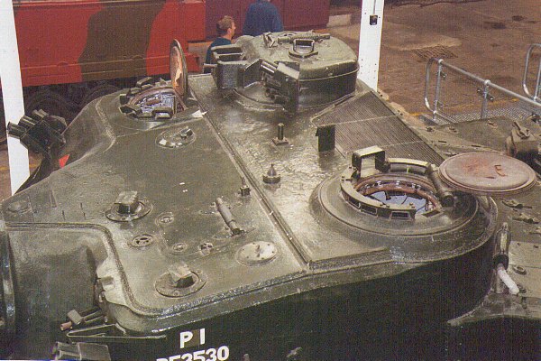 A39 Tortoise: Top Haches